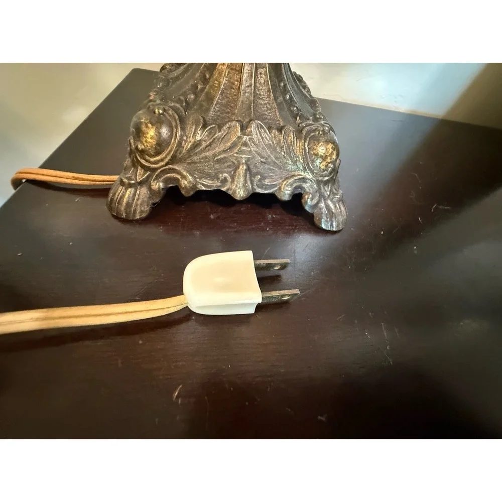 vintage mid-century Hollywood Regency-style table lamp Art Deco Decorative 18